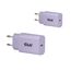 CLUB3D 2-Pack USB-C® Charger 30Watt Purple, Farbe: Violett