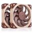 Noctua NF-A12X25 G2 PWM SX2-PP Computerkühlsystem Computergehäuse Ventilator 12 cm Beige 2 Stück(e)