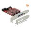 DeLOCK PCI Express x4 Karte zu 1 x extern USB Type-C Buchse + 2 x extern USB Typ-A Buchse SuperSpeed USB 10 Gbps + 1 x intern USB 5 Gbps Pfostenstecker, 2 image