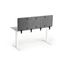 Durable EFFECT Foldable Felt Desk Divider 60% Recycled W1600 x H500mm Charcoal Grey - 313558 Schreibtisch-Trennwand Grau, 2 image