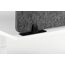 Durable EFFECT Foldable Felt Desk Divider 60% Recycled W1600 x H500mm Charcoal Grey - 313558 Schreibtisch-Trennwand Grau, 7 image