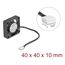 DeLOCK 67293 Computerkühlsystem Computergehäuse Ventilator 4 cm Schwarz 1 Stück(e), 3 image