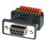 EXSYS EX-49111 Kabeladapter 9-pin D-Sub 9-pin terminal block Schwarz