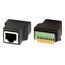 EXSYS EX-49112 Kabeladapter RJ-45 8-pin terminal block Schwarz, 3 image