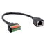 EXSYS EX-49120 Kabeladapter RJ-45 8-pin terminal block Schwarz