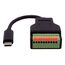 EXSYS EX-49124 USB Kabel USB 3.2 Gen 1 (3.1 Gen 1) 0,15 m USB C 10-pin terminal block 5 Gbit/s Schwarz, 3 image