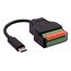 EXSYS EX-49125 USB Kabel USB 3.2 Gen 1 (3.1 Gen 1) 0,15 m USB C 10-pin terminal block 5 Gbit/s Schwarz, 2 image