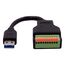 EXSYS EX-49127 USB Kabel USB 3.2 Gen 1 (3.1 Gen 1) 0,15 m USB A 10-pin terminal block 5 Gbit/s Schwarz, 3 image