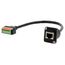 EXSYS EX-49161 Netzwerkkabel Schwarz 0,2 m Cat5e Rund