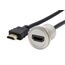 EXSYS EX-49180 Videokabel-Adapter 0,3 m HDMI Typ A (Standard) HDMI Schwarz, Silber, Farbe: Schwarz, Silber, Länge: 0,3 m