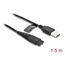 DeLOCK USB Ladekabel 5 V für Elektrorasierer kompatibel mit Hatteker RFC-588, RFC-598, RFC-690, RFC-692, RFC-696, RSCX-7568, RSCX-9598 Serie - Rasierer Ladegerät Ersatzkabel 1,2 m, 2 image