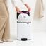 Brabantia Bo Pedal Bin 12 l Rechteckig Stahl Weiß, Farbe: Weiß, 3 image