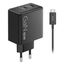 Lenovo Dual USB-C 65W GaN Charger Universal Schwarz AC Drinnen, 6 image