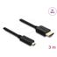 DeLOCK 81692 HDMI-Kabel 3 m HDMI Typ A (Standard) HDMI Typ D (Mikrofon) Schwarz, Farbe: Schwarz, Länge: 3 m, 2 image