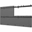 Peerless LEDUNVS-4X4 Halterung für Schilderdisplays 68,6 cm (27") Schwarz