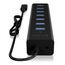 ICY BOX IB-HUB1700-C3, Type-C® zu 7-Port USB 3.2 Gen 1 Hub, Alu-Gehäuse, 6 image