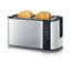 Severin AT 2590 Toaster 2 Scheibe(n) 1400 W Schwarz, Silber