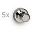 MAUL 6168696 Kühlschrankmagnet Silber 5 Stück(e)