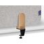 Legamaster ELEMENTS Tischtrennwand akustik 60x160cm grau Klammern