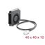 DeLOCK Radiallüfter / Lüftergebläse 12 V DC 40 x 40 x 10 mm mit 3-Pin Lüfteranschluss, schwarz