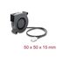DeLOCK Radiallüfter / Lüftergebläse 12 V DC 50 x 50 x 15 mm mit 3-Pin Lüfteranschluss, schwarz