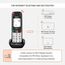 Gigaset EASY 500HX Analoges/DECT-Telefon Anrufer-Identifikation Schwarz, Silber, 3 image