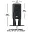 SANUS WSWME12 Wand Schwarz, 2 image