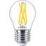 Philips Filament-Lampe Tropfenform, klar, 40 W P45 E27