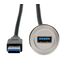 EXSYS EX-49186 USB Kabel USB 3.2 Gen 1 (3.1 Gen 1) 0,3 m USB A 5 Gbit/s Schwarz, Silber, Farbe: Schwarz, Silber, Länge: 0,3 m, 2 image