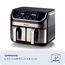 Ariete 4625/00 Doppel 9 l Eigenständig 2100 W Heißluftfritteuse Schwarz, Edelstahl, 2 image