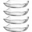 LEONARDO 024408 Teller Dessertteller Quadratisch Glas Transparent 4 Stück(e)