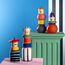 LEONARDO 026376 Vase Vase mit runder Form Keramik, Holz Schwarz, Blau, Rot, Holz, Gelb, 4 image