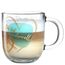 LEONARDO Emozione Tasse Transparent, Türkis Universal 1 Stück(e), Farbe: Transparent, Türkis