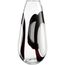 LEONARDO OCCHI BLANC Vase Konisch geformte Vase Glas Schwarz, Transparent