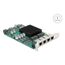 DeLOCK PCI Express x4 Netzwerkkarte Gigabit LAN 4 x RJ45 mit PoE+ i350, 2 image