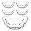 LEONARDO CUCINA OPTIC Schüssel-Set Rund Glas Transparent 5 Stück(e)