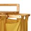 Lumaland 08493 Wäschekorb 60 l Rechteckig Bambus, Baumwolle, Polyester, Holz Bambus, Gelb, Farbe: Bambus, Gelb, 5 image