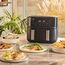 Braun TwinCook 3 TD3030KBK Doppel 8 l Eigenständig 2100 W Heißluftfritteuse Schwarz, 7 image