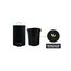 MSV 100265 Mülleimer 3 l Rund Metall Schwarz, 3 image