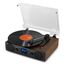 Audizio Tulsa Audio-Plattenspieler mit Riemenantrieb Schwarz, Holz Manuell, 4 image