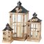 Boltze Tauern Laterne Kerze Schwarz, Transparent, Holz