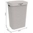 Rotho Country Wäschekorb 55 l Rechteckig Kunststoff Cappuccino, Farbe: Cappuccino