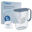 Brita Style Essential Pitcher-Wasserfilter 2,4 l Steinfarbe, Transparent, Farbe: Steinfarbe, Transparent