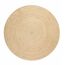 Hanse Home 106007-140 Teppich Drinnen Rund Jute Elfenbein, Farbe: Elfenbein