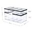 Rotho 1079808080WS Küchenbehälter Universal-Behälter-Set 2,1 l Kunststoff, Farbe: Transparent, Schwarz, 3 image