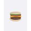 EatMySocks Cheeseburger Unisex Crew-Socken Beige, Braun, Grün, Rot, Gelb 1 Paar(e)