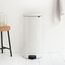 Brabantia Pedal Bin newIcon Rund Weiß, Farbe: Weiß