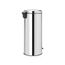 Brabantia Pedal Bin newIcon Rund Edelstahl, Farbe: Edelstahl