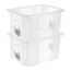 keeeper Karolina Aufbewahrungsbox Rechteckig Polypropylen (PP) Weiß, Blau, Transparent, Farbe: Weiß, Blau, Transparent, 2 image