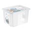 keeeper Karolina Aufbewahrungsbox Rechteckig Polypropylen (PP) Blau, Weiß, Transparent, Farbe: Blau, Weiß, Transparent